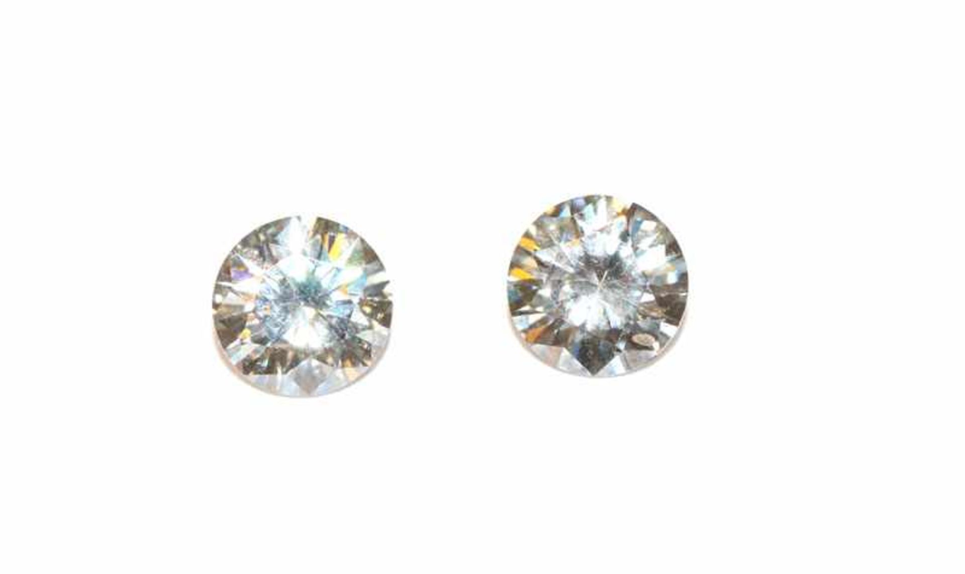 2 Diamanten, zus. ca. 1,2 ct, Wesselton vsi