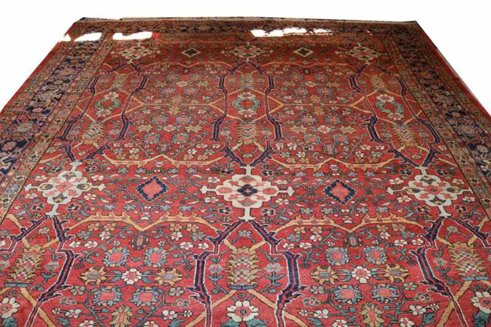 Teppich, Sultanabad, Iran, 2. Hälfte 20. Jahrhundert, etwa 90.000 Knoten pro Quadratmeter,