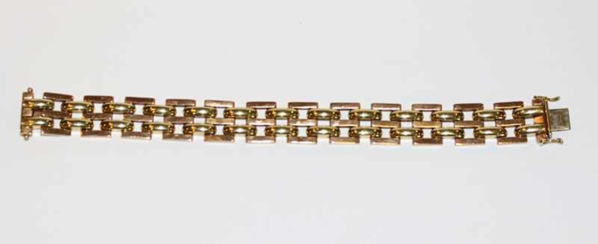 14 k Gelbgold Armband, L 20,5 cm, 32 gr.