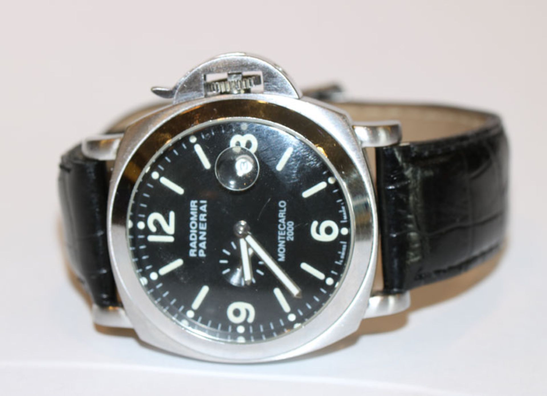 Radiomir Panerai Herren Armbanduhr, Montecarlo 2000, mit Datum, Automatic, wohl gute Kopie ?, an