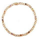 Multi-Stone 14k Yellow Gold Necklace