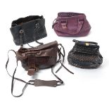 Four Leather Purses by Fendi and Others