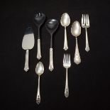 Partial Set of International Queen's Lace Flatware [26 Pieces]