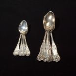 Eight Tiffany and Co Sterling Spoons in two patterns