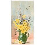 Paul de Longpre "Daffodils" watercolor