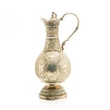 Continental Judaic Sterling Silver Miniature Ewer