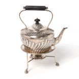 Victorian Sterling Tea Kettle on Stand