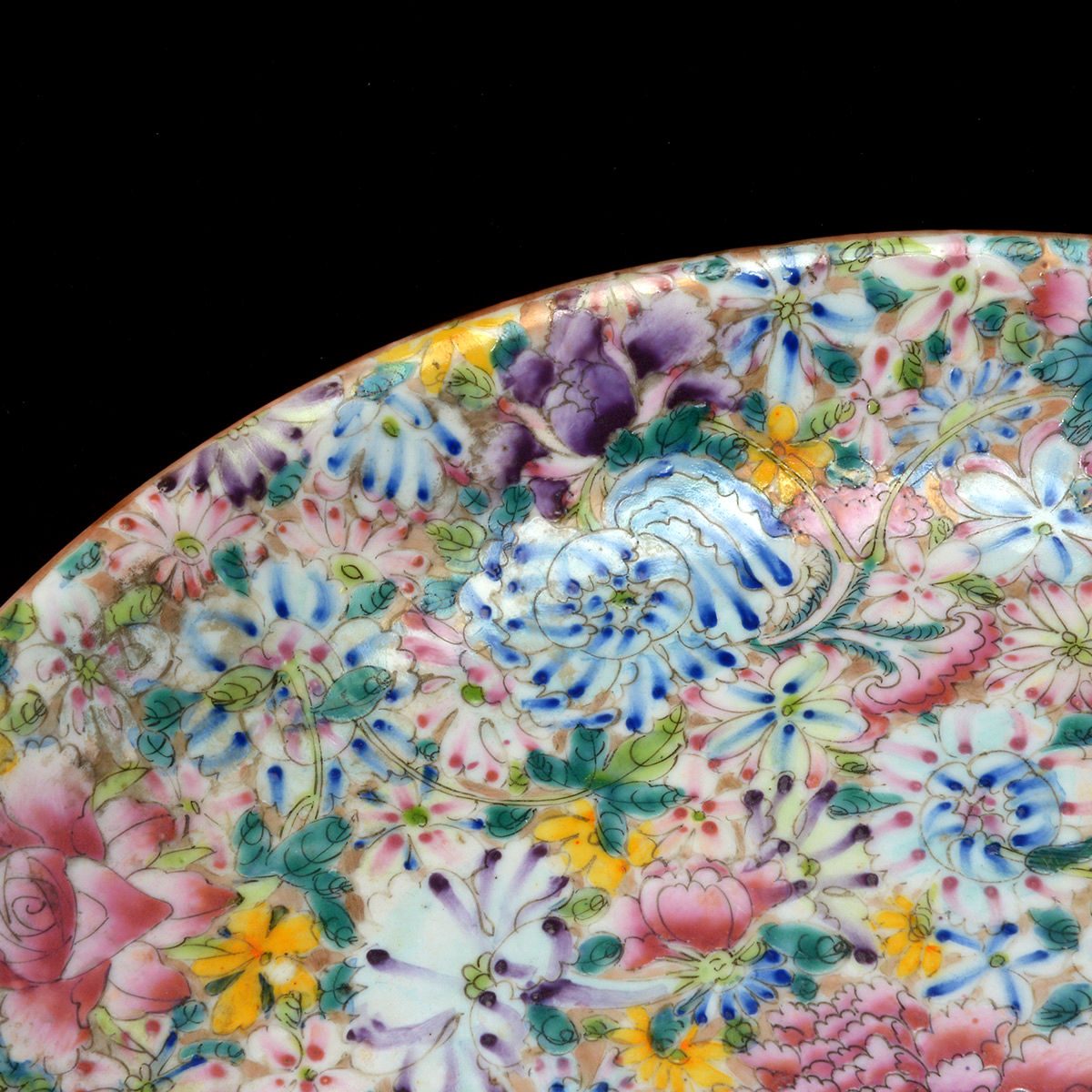 Mille Fleur Enameled Charger, Republic - Image 2 of 7