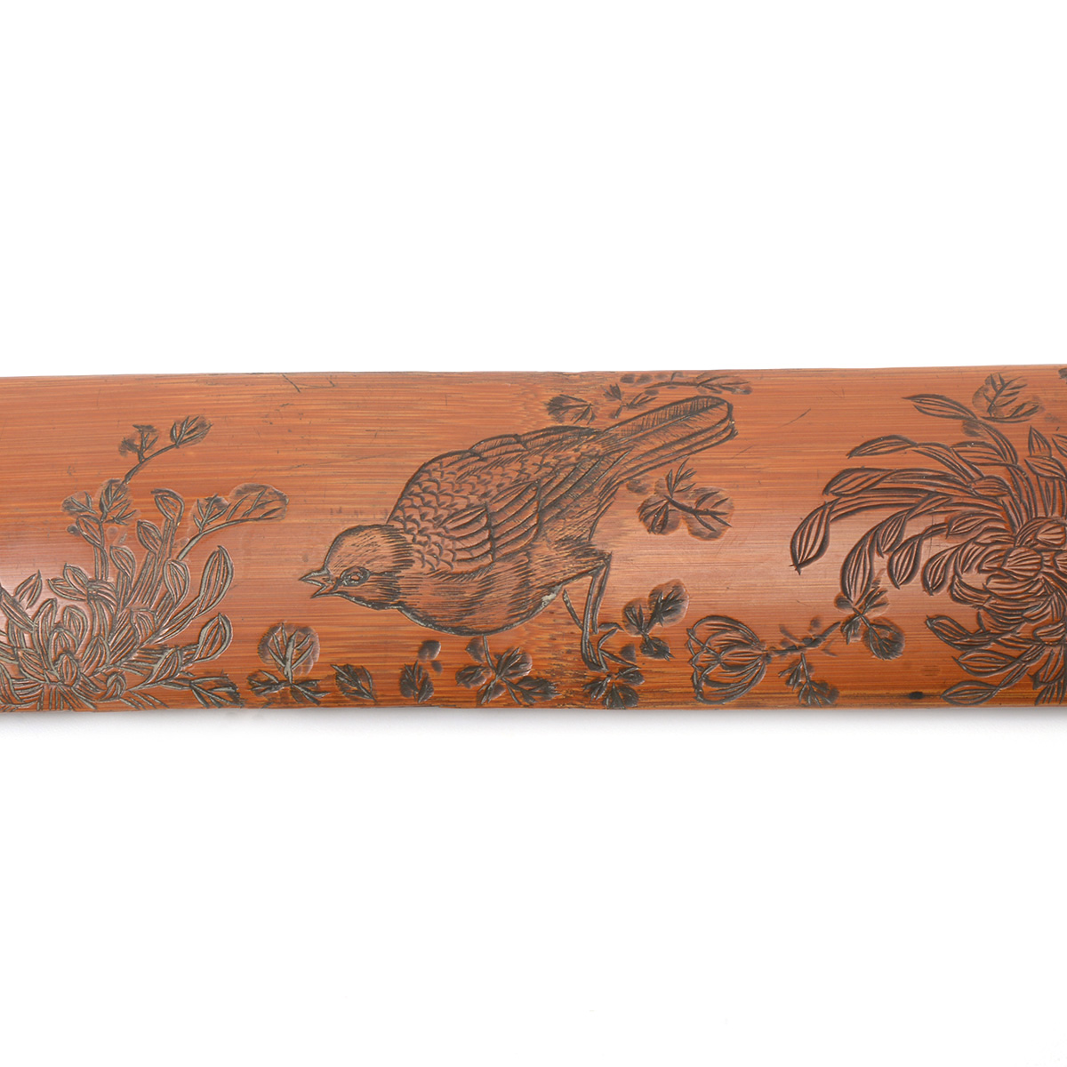 Carved Bamboo Page Turner, Republic Period - Image 3 of 6