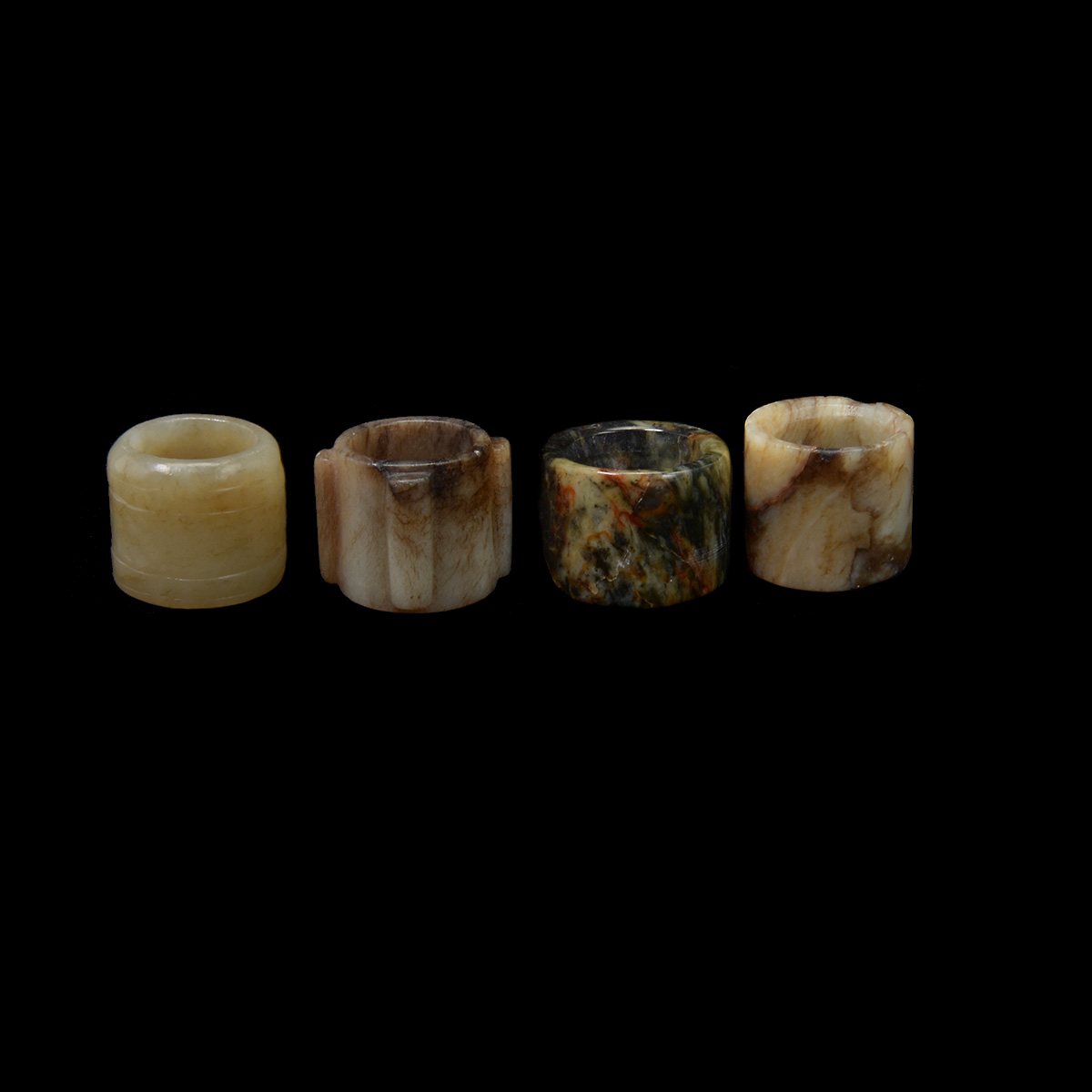 Seven Jade Archer's Rings, Qing Dynasty - Image 4 of 5