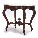 Louis XV Style Marble Top Table