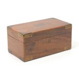 Wood Humidor with Brass Mounts