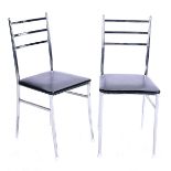 Set of Six Contemporary Ladder Back Side Chairs