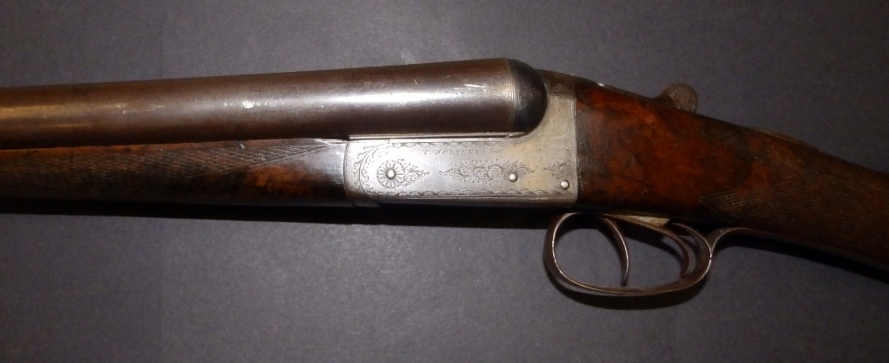 A deactivated double barrel shotgun by T. Horsley with 30” barrels together with Birmingham Proof - Image 5 of 5