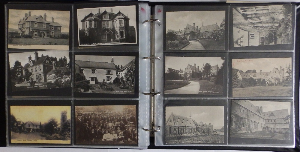 A modern album containing approximtaley 300 old postcards and photographs depicting views and the - Image 4 of 4