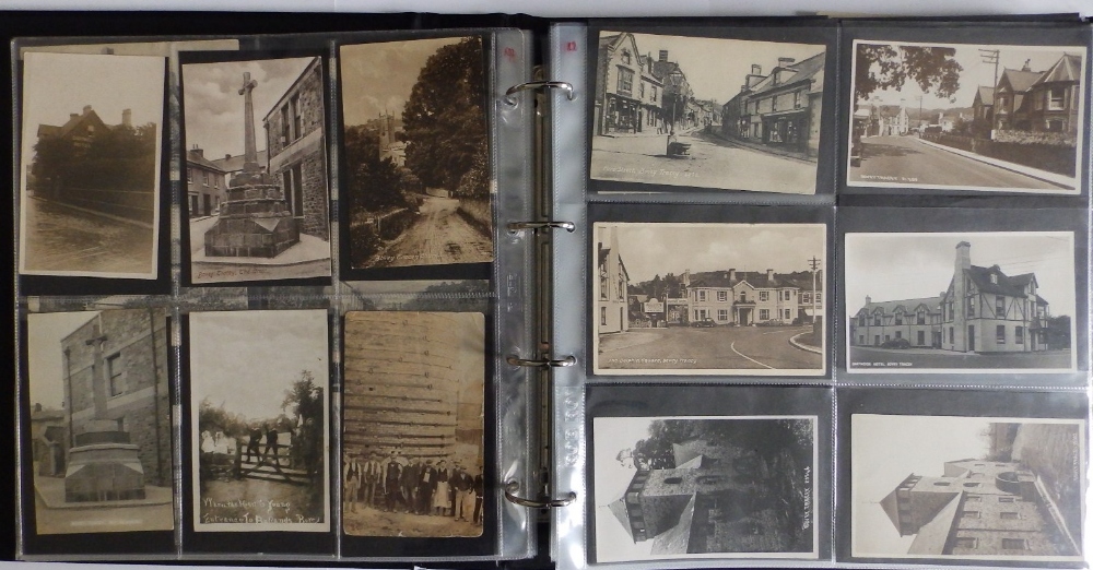 A modern album containing approximtaley 300 old postcards and photographs depicting views and the - Image 2 of 4