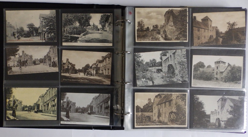 A modern album containing approximtaley 300 old postcards and photographs depicting views and the - Image 3 of 4