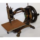 A Royal Sewing Machine 'Shakespeare' hand sewing machine – platform rusted.