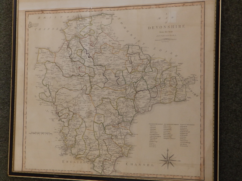 An 1806 Devonshire map by J. Cary.