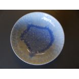 A small Ruskin high fired blue glazed bowl – 1927, 5”.