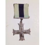 A WWI Military Cross awarded to T/2nd Lt George Frederick Gatenby 19th Bn. MG Corps – believed to be