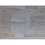 Four typed letters from Olave Baden Powell on Hampton Court Palace headed notepaper dated from the