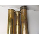 A military hand held telescope by Ottway, London 1944 and another example with detached tube,