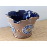 A Royal Doulton flower form vase, 3”.