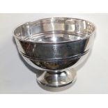 A Walker & Hall silver presentation bowl, presented to Neil Peters by the Cardiff Corporation