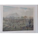 A set of four coloured signed hunting prints by G. D. Giles – 'The Cheshire 1904'.