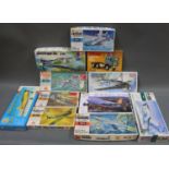 A group of 11 miscellaneous model kits to include Academy Mini Craft,