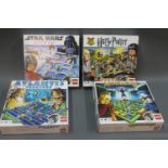 4 boxes of lego: Star Wars "Battle of Hoth", Harry Potter "Hogwarts", Atlantis Treasure,