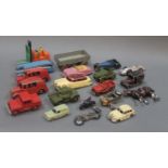 A collection of diecast model vehicles to include Dinky,