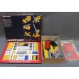 A Meccano 3 set and a box of miscellaneous Meccano