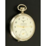 A Turkish railway pocket watch, "The Jupiter", open faced,