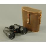 A pair of Carl Zeiss Binoctem 7 x 50 binoculars, in black lacquer and textured finish,