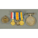 A First World War 1914-18 Medal, to "3888 Private W.G.