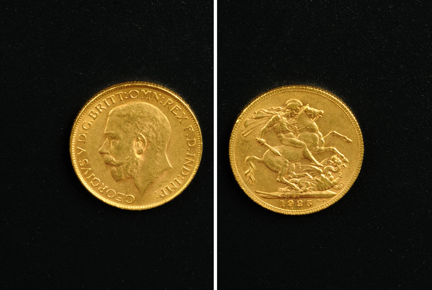 George V, sovereign, 1925, South Africa Mint.