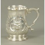 A George II silver tankard, London 1751, maker possibly John Alderhead,