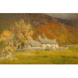 Arthur Tucker (1864-1929), "Blea Tarn Farm - Langdale", signed, watercolour,