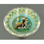 A large French Faience bowl, 19th century,