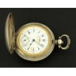 A Turkish Market silver cased Hunter pocket watch, the dial marked "K. Serkisoff & Co.