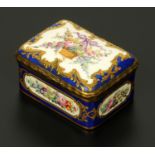 A good Sevres style porcelain trinket box, 19th century,