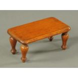 A mahogany dolls house dining table, 19th century,