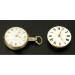 A George IV silver cased verge pocket watch, by Monkhouse of Carlisle,