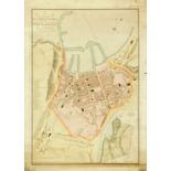 A John Wood plan of Whitehaven, undated, but as prepared for Lord Lowther after a survey in 1832/33,