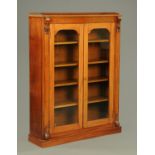 A Victorian mahogany bookcase,