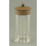 A Rowntrees Gums glass jar, circa 1900,