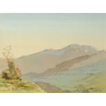 Len Roope (British 1917-2005), "Skiddaw in January", signed and dated 1974, watercolour.