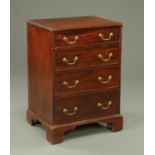 A 19th century mahogany chest of drawers,